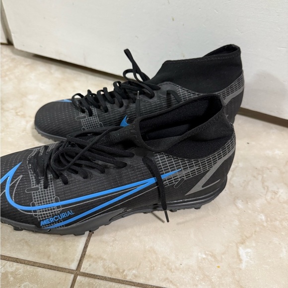 Nike Mercurial Men\'s Black and Blue Soccer Shoes main image 7